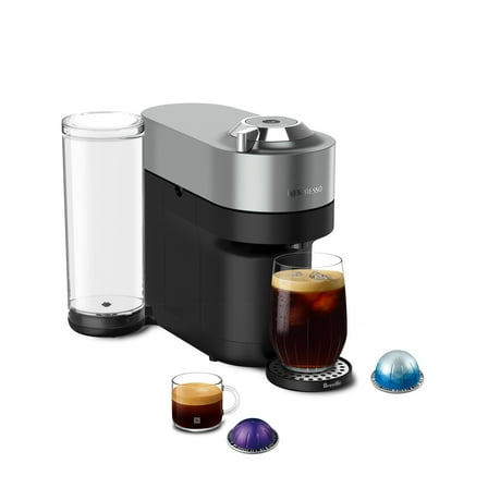 Nespresso Vertuo Pop  Deluxe Coffee and Espresso Maker by Breville, Titan