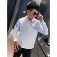 thumbnail image 2 of Camisetas a rayas para hombre, camisetas de gran tamaño, polos de lujo 2024 normales, ropa masculina con citas, camisetas a granel, camisetas coreanas, sudaderas de poliéster, 2 of 4