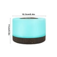 thumbnail image 3 of Remote Control Essential Oil Diffuser with 500ml Tank, 7 Color Lights & Timer for Home Aromatherapy and Humidifying, 3 of 8