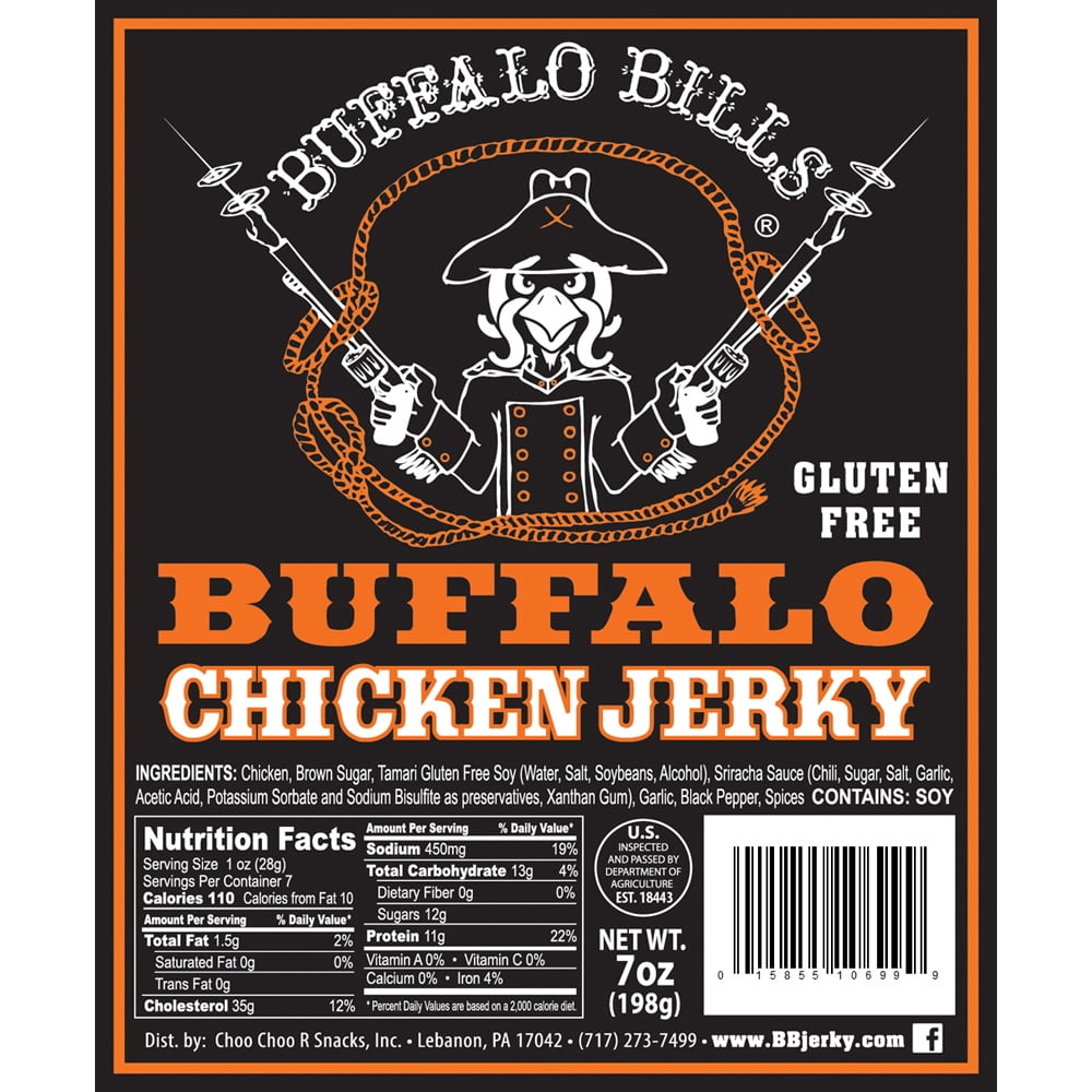 Buffalo Bills Buffalo Chicken Jerky 7oz Packs (3 packs of chicken jerky)