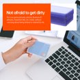 thumbnail image 3 of WASHWEPE 30Pcs Blue Clear Cards Display Covers Wear Resistant Reusable PVC Card Sleeves, 3 of 8