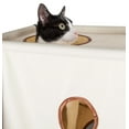 thumbnail image 4 of Pet Life ® 'Kitty-Square' Collapsible Travel Interactive Kitty Cat Tree Maze House Lounger Tunnel Lounge, 4 of 6