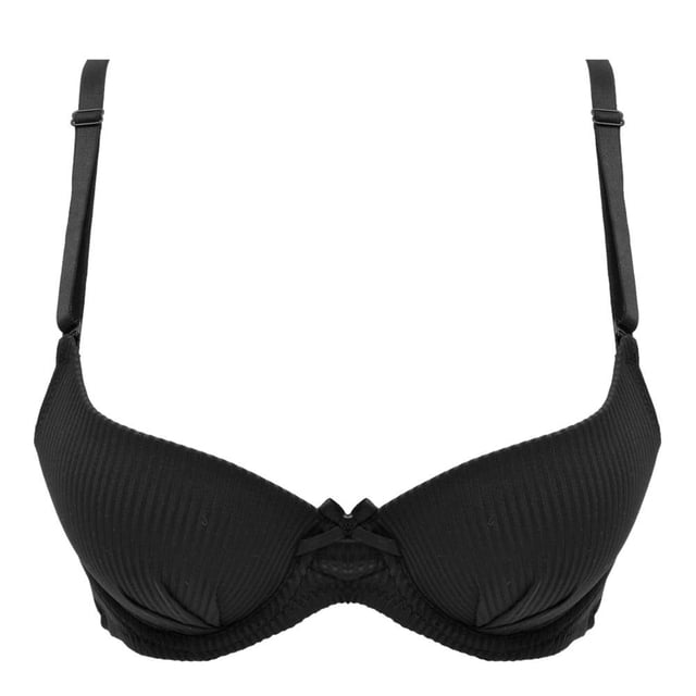 Brasier Secret Treasures Intimates Rayas y Moño Negro Talla 32B