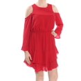 thumbnail image 3 of Rachel Roy Womens Coco Cold Shoulder Dress, Red, 10, 3 of 4