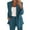 Lake Blue, variant on KBODIU Women Casual Blazers Jacket, Open Front Long Sleeve Work Office Jackets Blazer, Solid Lapel Button Slim Blazer, Fashion Dressy Business Long Blazers Coats with Pockets