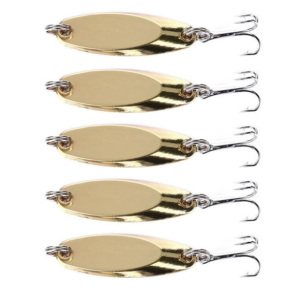 Be-Tool Metal Sequins Spoon Shaped Fishing Lure, 5 Count