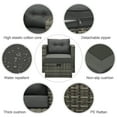 thumbnail image 7 of CozyHom Wicker Rattan Outdoor Patio Sofa Furniture Set Patio Couch with Ottomans and Dark Gray Cushion, Gray, 7 of 7