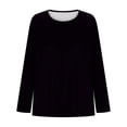 thumbnail image 4 of Hauts pour Femmes Grande Taille, Chemises Décontractées à Manches Longues Coupe Décontractée, Blouses à Col Rond T-Shirt Surdimensionné Confortable, Tenue d'Intérieur Tendance 2026 pour Usage Quotidien, 4 of 6
