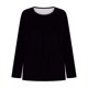 thumbnail image 4 of Mujeres de Manga Larga Tops Casual de Moda Gradiente Impresión Cuello Redondo Plegado Tamaño Superior para Uso Diario Y de Fiesta, 4 of 6