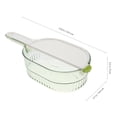 thumbnail image 2 of unbranded Colador De Plástico Para Arroz Y Verduras Con Multifuncional Y Asa Verde, 2 of 6