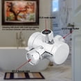 thumbnail image 3 of ABS 3-Way Shower Head Diverter Valve Connector Adapter Home Bathroom Accessory, 3 of 10