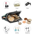thumbnail image 4 of Man Elegant Microfiber Coin Purse with Zinc Alloy Jaws and Compact Size 4.3x4.7 inch/11x12 cm, 4 of 7