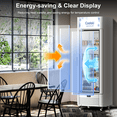thumbnail image 4 of Coolski 21 inch 9.0 cu. ft. Commercial Glass Door Display Merchandiser Refrigerator, Commercial Refrigerator with Adjustable Shelves, ETL Listed, 4 of 9