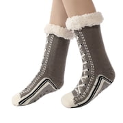 FhsagQ Socks Socks for Women Socks Slipper Socks for Women with Non Lined Slipper Socks Women Socks Dress Up Socks for Women Socks Crotchless Grey One Size