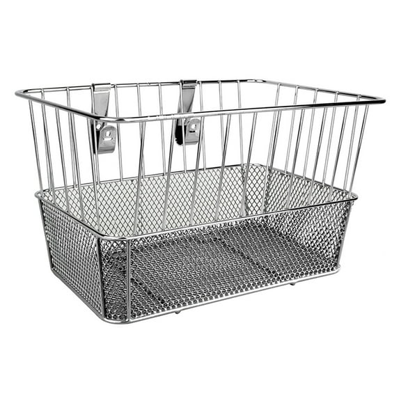 Sunlite Standard Deep Wire/Mesh Basket Silver Steel 14x9x9`