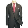 thumbnail image 1 of Men's 2 Button Charcoal Gray Super 150'S Wool Dress Business ~ Wedding 2 Piece Side Vent - Color: Dark Grey Suit, 1 of 1