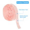 thumbnail image 3 of Uxcell 2 Yard Snap Button Tape for Sewing Cotton Snap Trim Fastener Double Buckles Tape for Clothes DIY Misty Rose, 3 of 7