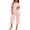 B-Pink Floral, variant on Womens Pajama Sets Short Sleeve Button Down Tops and Capri Pants 2 Piece Outfit Soft Pjs Sleepwear Loungewear with Pockets