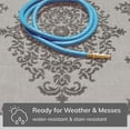 thumbnail image 5 of Well Woven Arid Grey Oriental Medallion Indoor/Outdoor High-Low Pile Runner 2'3" x 7'3", 5 of 10