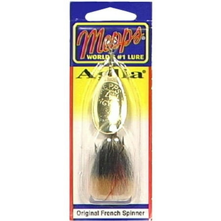 UPC: 0022141051161 | Mepps Dressed Aglia Inline Spinner 1/3 oz Gold and Brown