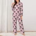 thumbnail image 2 of Fotbe French Bulldog Conjunto de Pijama de Manga Larga para Mujer con Estampado, Ropa de Dormir de 2 Piezas, Conjunto de Casa Suave y Cómodo con Bolsillos-XX-Large, 2 of 7