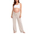 thumbnail image 2 of hoksml Women's Maternity Wide Leg Lounge Pants Soft Stretchy High Waist Drawstring with Pockets Comfortable Trousers for Daily and Sleep Wear, 2 of 9