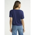 thumbnail image 2 of Sofia by Sofia Vergara Women's and Women's Plus Size Sofia Tee with Short Sleeves, Sizes XS-4X, 2 of 5