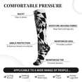 thumbnail image 3 of Lsque 3D Vortex Illusion Pattern Sport Compression Socks for Men & Women 15-20 mmHg Knee High Nurse Pregnant Running Medical and Travel Athletic, 3 of 6