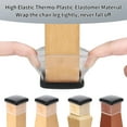thumbnail image 6 of Chair Leg Sliders for Carpet, Teflon Furniture Sliders Chair Leg Protectors Carpet(2inch Clear)16pcs Square, 6 of 11
