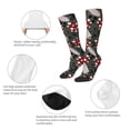 thumbnail image 3 of Rateoe Autumn Forest Mushrooms Pattern Women’s Knee High Crew Socks,Trouser Socks Comfortable, Breathable, Moisture-Wicking and Soft, 3 of 6