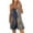 Dark Gray jumpsuits women dressy, variant on Wycnly Jumpsuits for Women Dressy Fashion Loose Baggy Spaghetti Strap Short Overalls Jumpsuits with Pocket Summer V-Neck Sleeveless Marbled Print Mini Trendy Rompers Gray s