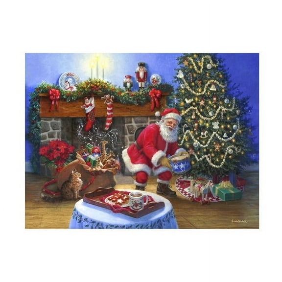 Ruth Sanderson 'Santa's Cocoa' Canvas Art