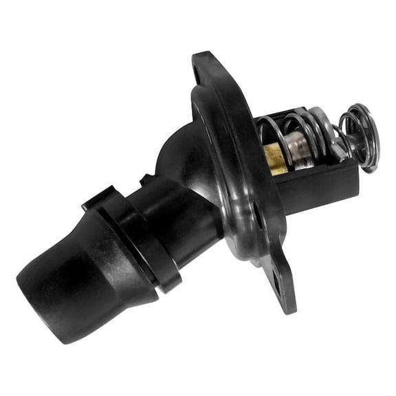 Engine Coolant Thermostat and Housing Assembly - Compatible with 2003 - 2012 Honda Accord 2.4L 4-Cylinder 2004 2005 2006 2007 2008 2009 2010 2011