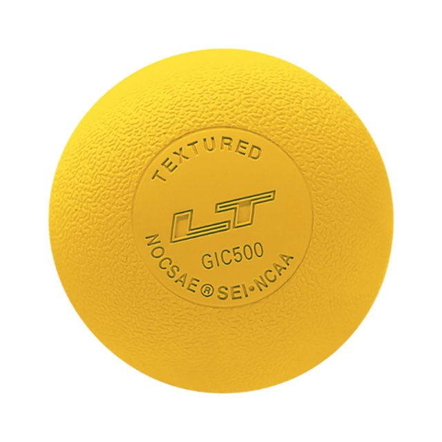 Juego oficial de pelota de lacrosse PEARL LT Yellow, paquete de 10