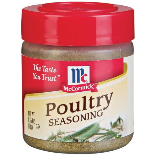 McCormick Poultry Seasoning – 0.65 Oz Pack Of 6, Blend Of Thyme, Sage & Herbs