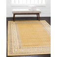 thumbnail image 1 of Unique Loom 3129581 5 8 feet (5' x 8') Tribeca Area Rug, 5 x 8, Yellow/Beige, 1 of 5