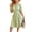 Light Green, variant on Women's Ruched Surplice Short Sleeve Dress 100% Polyester with Sheer Overlay and Stretchy Bodice for Evening Wear