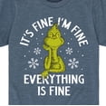thumbnail image 3 of Dr. Seuss - Grinch It's Fine - Toddler And Youth Short Sleeve Graphic T-Shirt, 3 of 5
