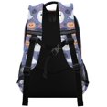 thumbnail image 3 of FORMRS Unisex Backpack Elementary School Travel Bookbag with Reflective Stripes, Blue Cute Halloween, 3 of 7