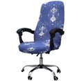thumbnail image 1 of Printed Office Chair Covers, Stretch Computer Chair Cover Universal Boss Chair Covers Modern Simplism Style High Back Chair Slipcover (Years, Medium), 1 of 7