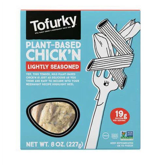 Tofurky Lightly Seasoned Chicken, 8 Ounce -- 5 per case