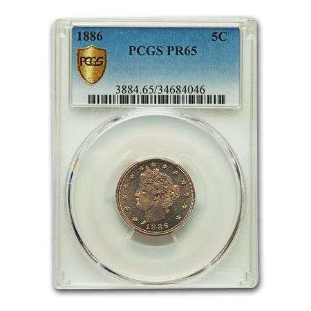 1886 Liberty Head V Nickel PR-65 PCGS