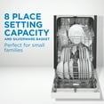 thumbnail image 4 of Danby DDW1804EW 18 Inch Built In Kitchen Dishwasher with 6 Wash Cycles, White, 4 of 10