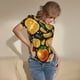 thumbnail image 3 of Balery Tangerine Body de cuello redondo de manga corta para mujer Tops de manga corta Tops básicos-Large, 3 of 7