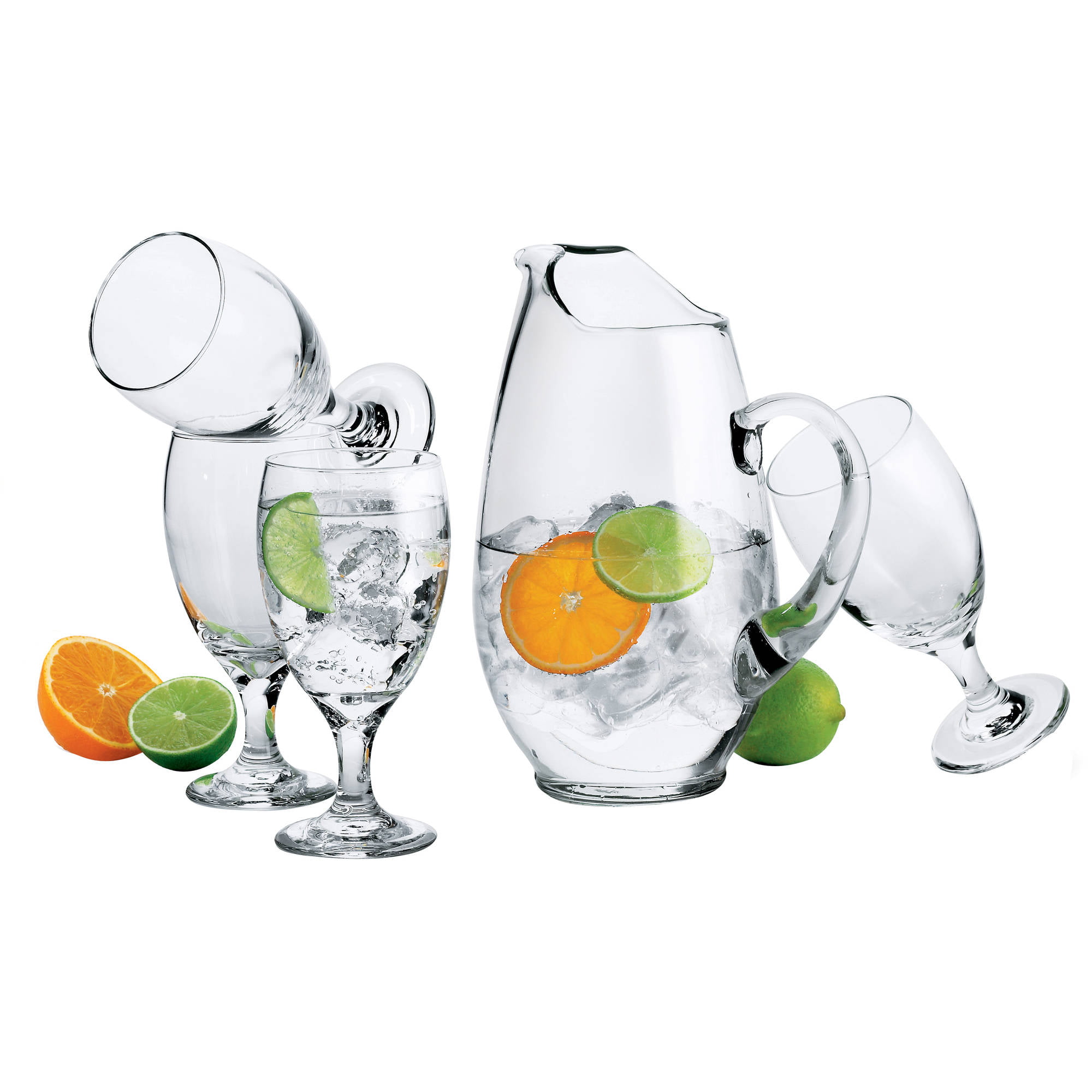 Libbey Glass Pitcher and Tumblers, 7-piece set