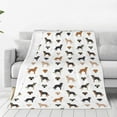 thumbnail image 4 of Salouo Labrador Retriever Dog Print Bed Blankets,Flannel Blanket Comfortable Air Conditioning Blanket Lightweight Blanket for Sofa Bed Travel & Couch -60"x50", 4 of 8