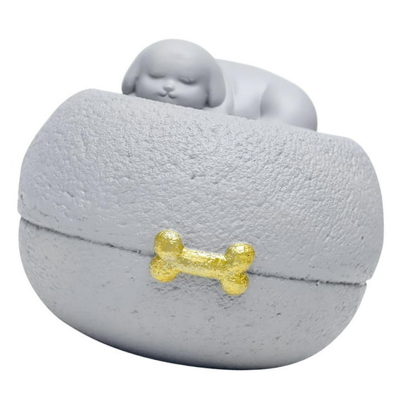 Bothyi Pet Ash Container Dog Cremation Urn Accessories Handicraft Lightweight Resin