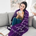 thumbnail image 2 of Get Well Gifts for Women After Surgery Hug Blanket Sunflower Gifts for Women Get Well Soon Gift for Women Friends Coworkers Feel Better Inspirational Gifts for Women Healing Blanket 50"*60" Purple, 2 of 5