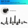 thumbnail image 2 of MEIYYJ 1100pcs Round Pan Head Tapping Screws Laptop Notebook Computer Screws Kit,M1.2,M1.4,M1.5,M1.7,M2 countersunk Phillips Mini Screw Set for Electronic Repair (1100PCS), 2 of 5
