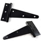 thumbnail image 2 of Promoción, bisagra en T, bisagra triangular, bisagra en T resistente, triángulo galvanizado de 4 pulgadas, negro, se puede utilizar para colgar puertas de armarios, puertas de jardín, cajas de madera,, 2 of 5